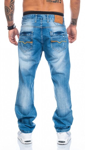 Herren Jeans Designer Clubwear Vintage Destroyed Taschen W29-W44 RC-2009 - Picture 4 of 180