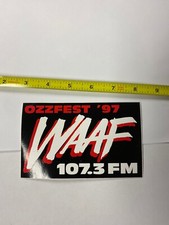 Ozzfest 1997 Ozzy Osbourne WAAF Sticker Rare Promo