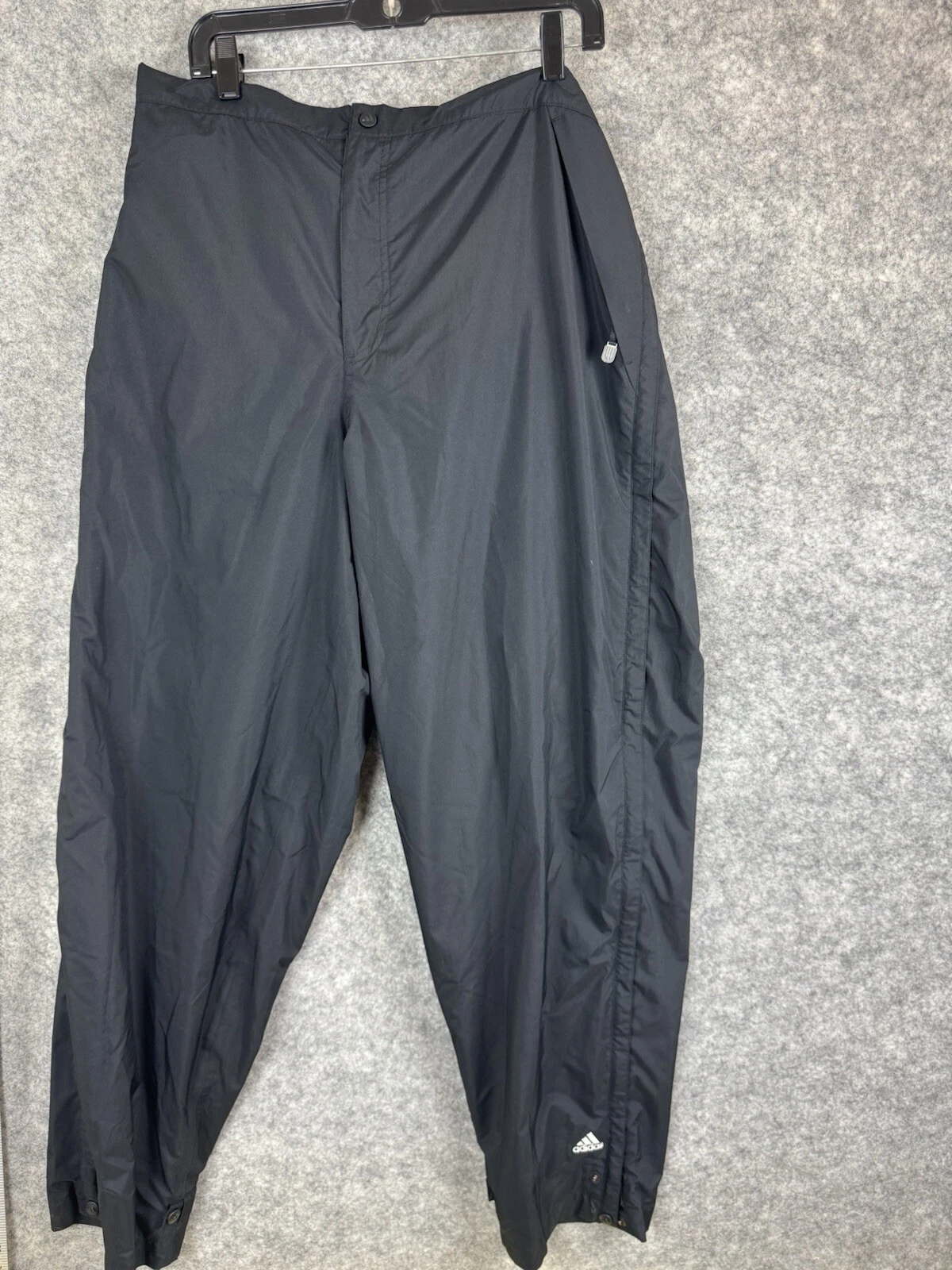 Adidas Pants Mens XL Black Rain Wind Protection Clima Shell Storm Windbreaker