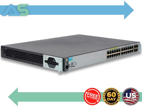 HP J9773A 2530-24G PoE + Gigabit Network Switch 10/100/1000 Base T Ports - Picture 1 of 10