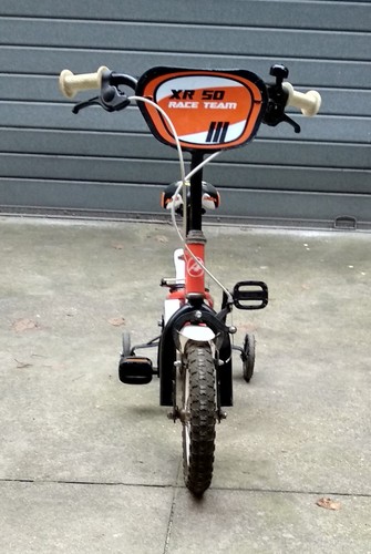Bicicletta bambino Atala XR 50 rossa con rotelle smontabili in buone condizioni - Foto 3 di 4