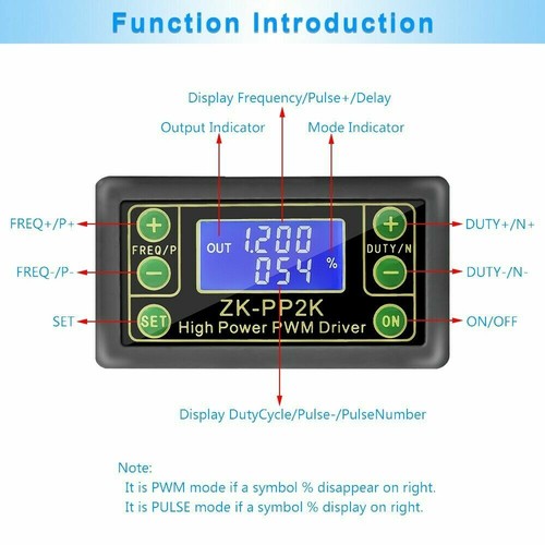 High Power PWM & Pulse Signal Generator Frequency Duty Cycle Adjustable Driver - Bild 4 von 11