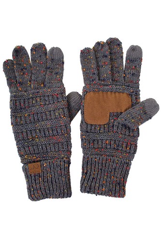 C.C Exclusive Women Confetti Knit Winter Warm Smart Touch Screen Soft Gloves - Picture 12 of 54