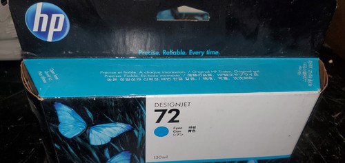 HP 72 130ML NEW SEALED EXPIRED GRAY & CYAN INK CARTRUDGES C9374A & C9371A - Picture 5 of 7