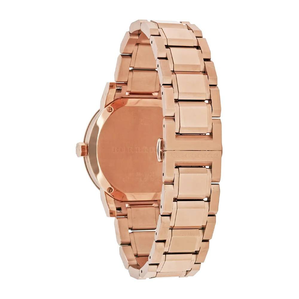 NEW GENUINE BURBERRY WOMENS WATCH STAINLESS STEEL ROSE GOLD TONE
