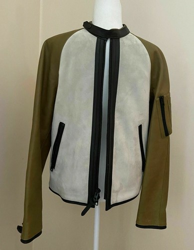 COACH Racy Zip Racer Jacket Mens S Deerskin Cow Leather Coat 86365 NEW $1400 - Picture 3 of 10