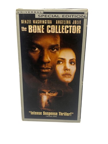 The Bone Collector VHS Video Tape Movie Angelina Jolie Denzel Washington Used - Picture 1 of 2