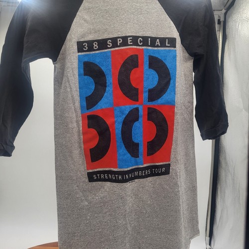 Rock Band 38 Special VTG T-shirt Sz Adult Small 1986 Tour 3/4 Sleeve Rare Shirt! - Picture 18 of 20