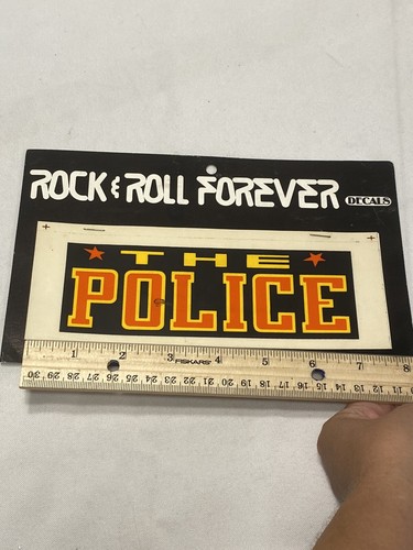 vintage ROCK & ROLL FOREVER decals stickers THE POLICE  - Picture 4 of 4