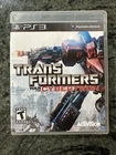 Transformers: War for Cybertron PS3 CIB Complete w/ Manual