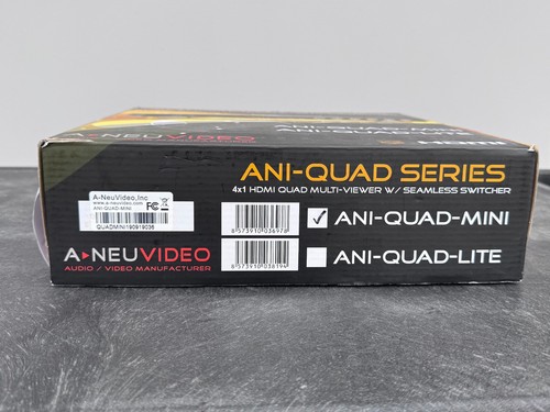 A-NeuVideo ANI-QUAD-MINI HDMI Quad Multiviewer with Seamless Switcher - Picture 2 of 2