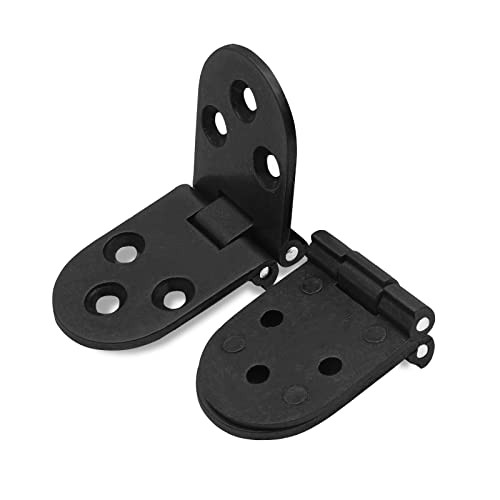 4PCS Vassoio Maggiordomo Resistente Pieghevole Flip Top Cerniera 180 Gradi Bordo Tondo Nero - Foto 7 di 7