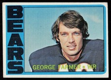 1972 Topps George Farmer #84 FOOTBALL CARD Rookie Chicago Bears RC