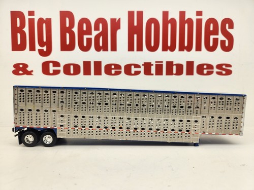 New 1/64 DCP Blue Tandem Axle Wilson Silver Star Cattle Pot Chrome Ends - Picture 8 of 10