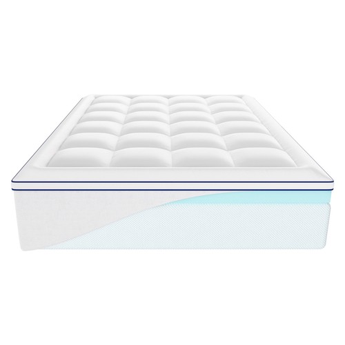 Mattress Topper Premium Memory Foam Fiber Fill Queen Size 4 in Thickness - Picture 11 of 12