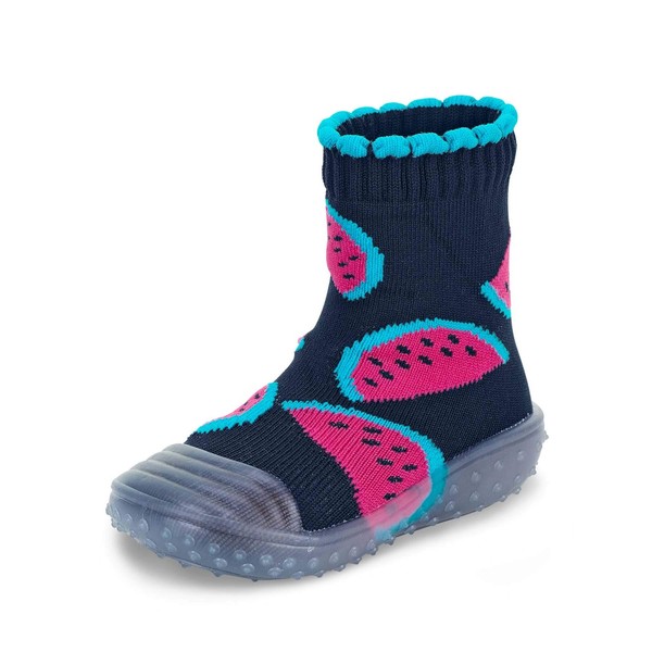 Hausschuhe Socken Sterntaler Baby MäDchen Melonen Marine Gr. 23-24 Eu-image