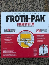 Froth-Pak Foam System Sealant 200 Spray Foam Sealant Kit class A fire rated new