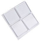 Transparent Shock Absorbing Mat Set of 4 Pcs Washer Pad Non slip Silicone