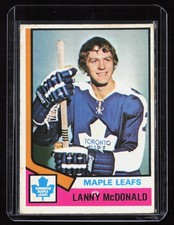 1974-75 O-Pee-Chee Lanny McDonald Rookie Card #168 Toronto Maple Leafs. rookie card picture