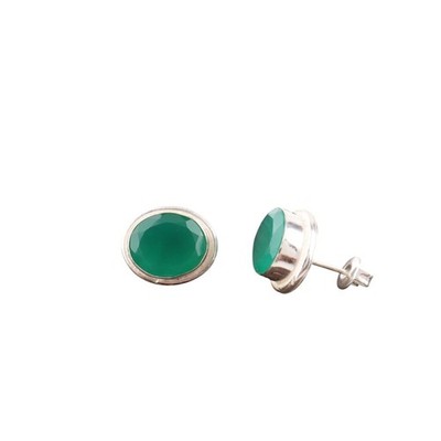Grüner Onyx Edelstein Valentinstag Ohrhänger Mutter Ohrringe 925 Sterling Silber