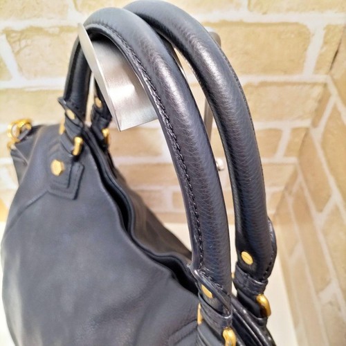 Marc Jacobs Classic Q Francesca Leather 2Way Tote Bag Black Used - Picture 16 of 20
