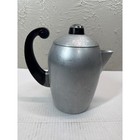 Wear-Ever 2328 Hallite Aluminum Percolator Coffee Pot Turquoise USA Vtg Atomic