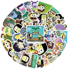 52 Pcs Big City Greens Cute Cartoon Anime Stickers for Kids Girls Boys Green 