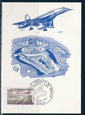carte  1er jour   avion  aéroport  Charles de Gaulle  75   Paris       1974