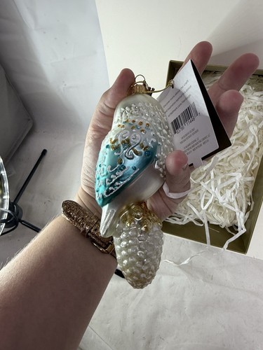 NIB Winter's Owl Blown Glass Hallmark Ornament 2016 HDR1514 Heritage Collection - Picture 7 of 12