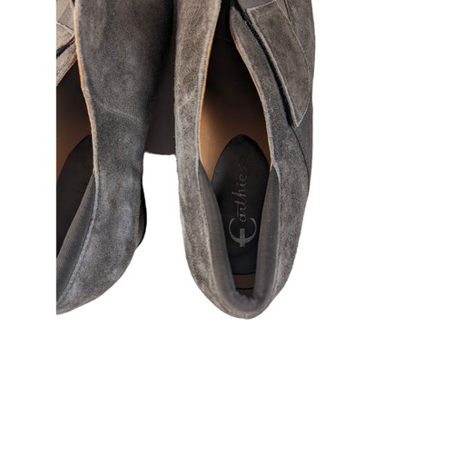 Earthies Bondy Damenschuhe grau Keilabsatz Größe 10B Leder Wildleder Komfort Karriere - Bild 3 von 6