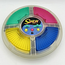 Vintage Milton Bradley Simon Electronic Game Rare Clear Version SEE VIDEO 