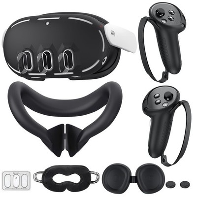Silicone Cover Compatible with Meta/Oculus Quest 3 Accessories, VR Silicone Face