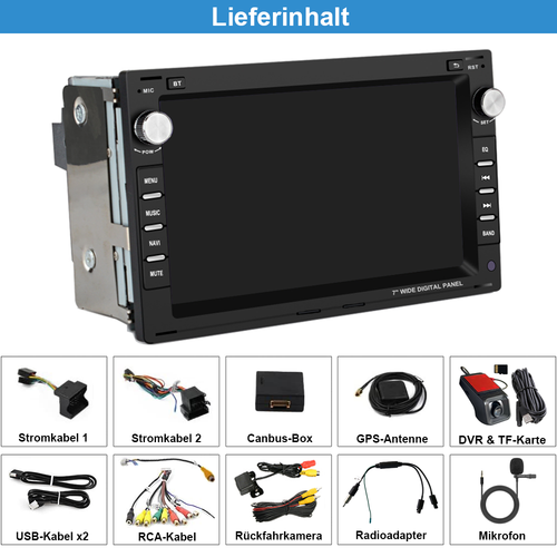 DVR+64GB Carplay Android 13 Autoradio GPS+CAM Für VW Polo Golf IV Passat B5 SEAT - Bild 16 von 16