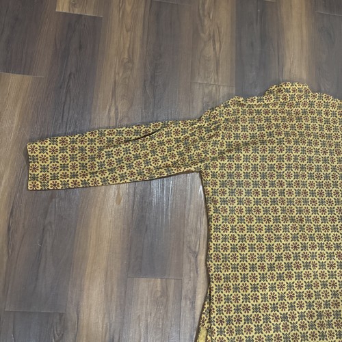 Indische/Pakistanische Herren Kurta Gr. XL gemustert braun - Bild 11 von 19