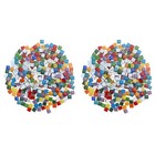  720 stücke 300g Mosaikfliesen Bunte quadratische Kristallglas Mosaikfliesen für