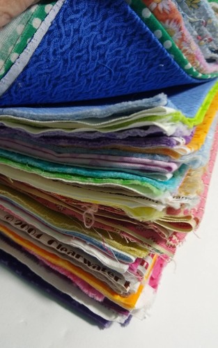 Fabric Quilting Craft Panels Mixed Lot Various Sizes Patterns & Colors Some Vtg - Picture 3 of 22