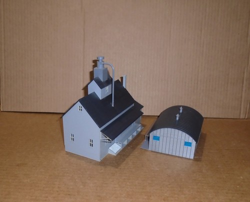: HO Train Layout Buildings .. "Large Mill & Storage Type Structure" - Picture 8 of 13