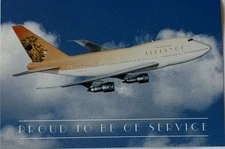 Alliance Air Airlines - South Africa - Postcard - Boeing 747