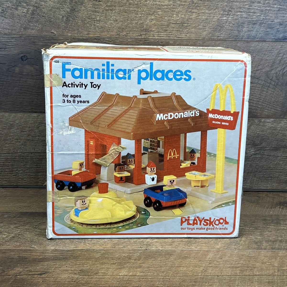 VINTAGE 1974 Playskool Familiar Places MCDONALD'S PLAYSET