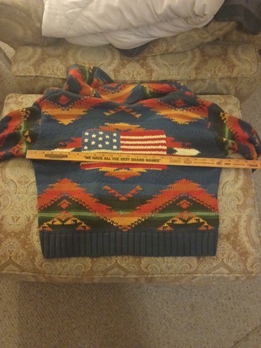 Polo Ralph Lauren Shawl Cradigan Pullover Aztec Indian Southwestern USA Gr. M - Bild 19 von 24