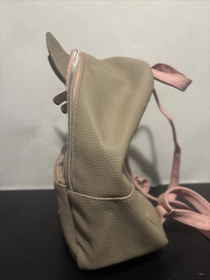 Pusheen 猫背包粉色和灰色人造皮革可爱卡哇伊包 — 第 2/4 张图片