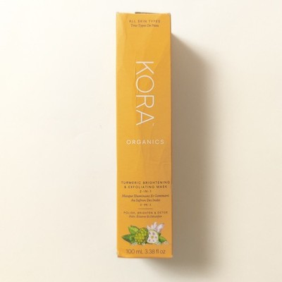 KORA Organics Turmeric Brightening & Exfoliating Mask, organic, 2-in-1