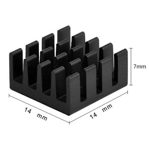 8 Pcs Kühlkörper Aus Aluminium Aluminium-Kühlkörper-Kühlerplatine - Photo 2/7