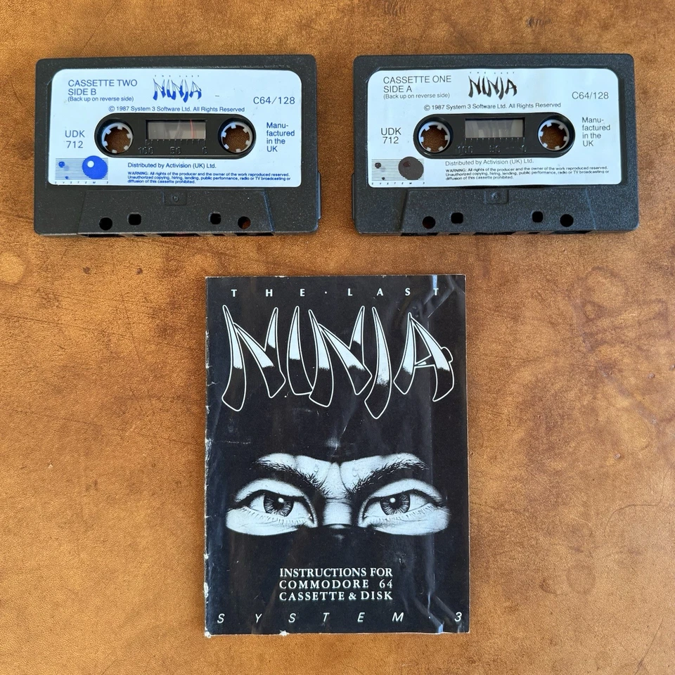 🥷 The Last Ninja / Commodore 64 C64 Tape / + Anleitung / System 3 / getestet ✅ - Bild 4 von 4
