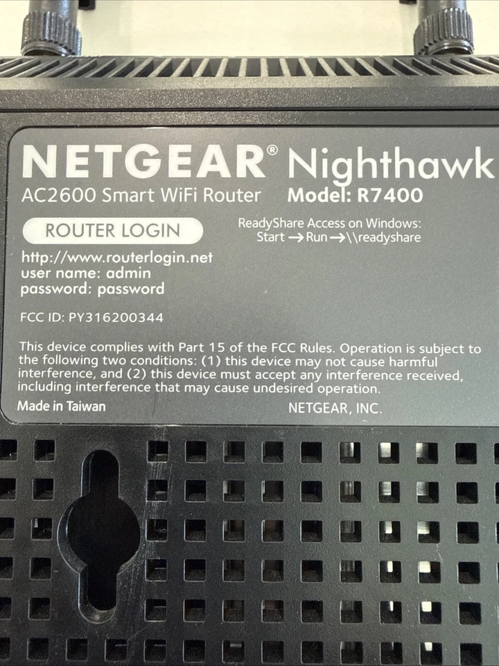 NETGEAR NIGHTHAWK AC2600 WIFI ROUTER Dual Band 2.4/5 GHz + Cord Works Excellent - Image 4 of 4