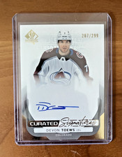 2024-25 SP Authentic Curated Signatures DEVON TOEWS auto /299 Colorado Avalanche