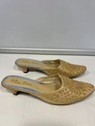 Women's Sequin Apricot Color Mules Size 9.5 Pointed Toe Shoes (40) Sun Shine — photo 1