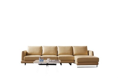 Garnitur Sofa Leder Eck Couch Sitz Landschaft L Form Luxus Wohn Polster Italien