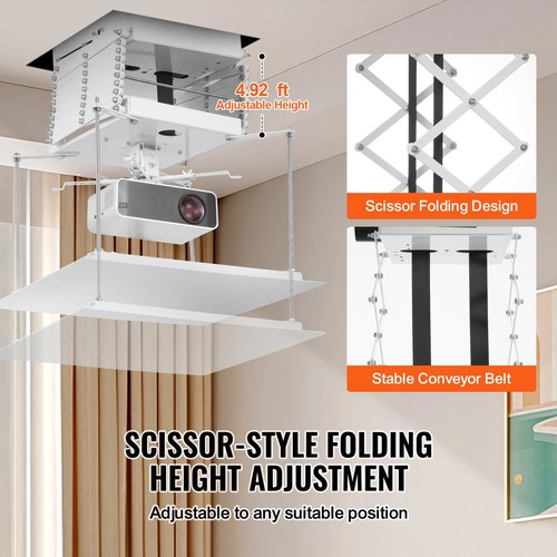 Motorized Projector Lift Electric Projector Lift Adjustable Height 59 in - Picture 3 of 12