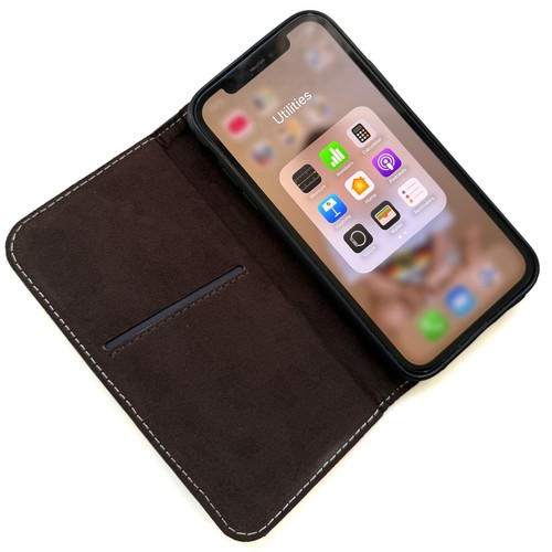 Leder Schutzhülle für Apple iPhone 11 - Etui Tasche Case Cover Smartphone Handy - Picture 60 of 66